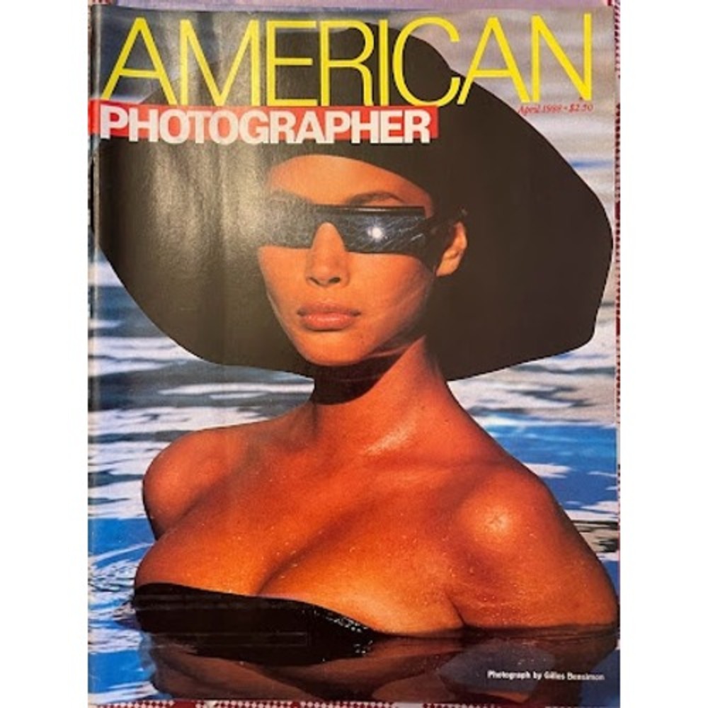 American Photographer Magazine April 1988 Christy Turlington Cover Art NO LABEL